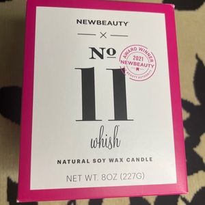 Whish x NewBeauty Soy Wax Candle 8 oz No 11 Natural Hand Poured New Beauty